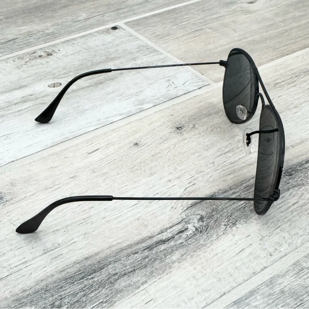 Ray-Ban Black Aviator Unisex Sunglasses 58MM